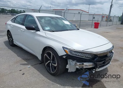 2022 Honda Accord Sport из США, поврежденный, VIN 1HGCV1F3XNA084806
